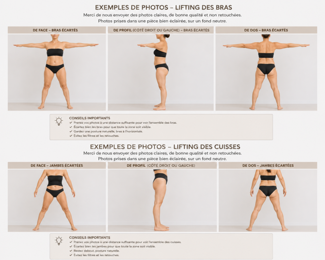 exemple photo intervention bras et cuisse